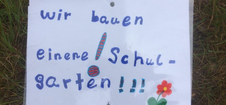 Wir bauen einen Schulgarten mit der Sprachlernklasse Wir bauen einen Schulgarten mit der Sprachlernklasse