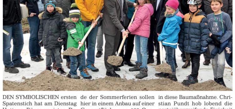 Der erste Spatenstich – Baubeginn